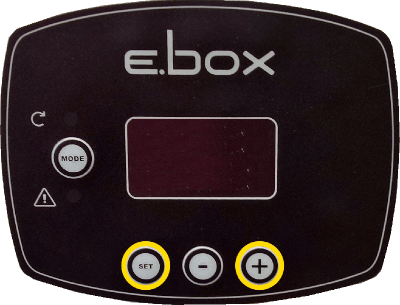 Ebox con display precedura guidata