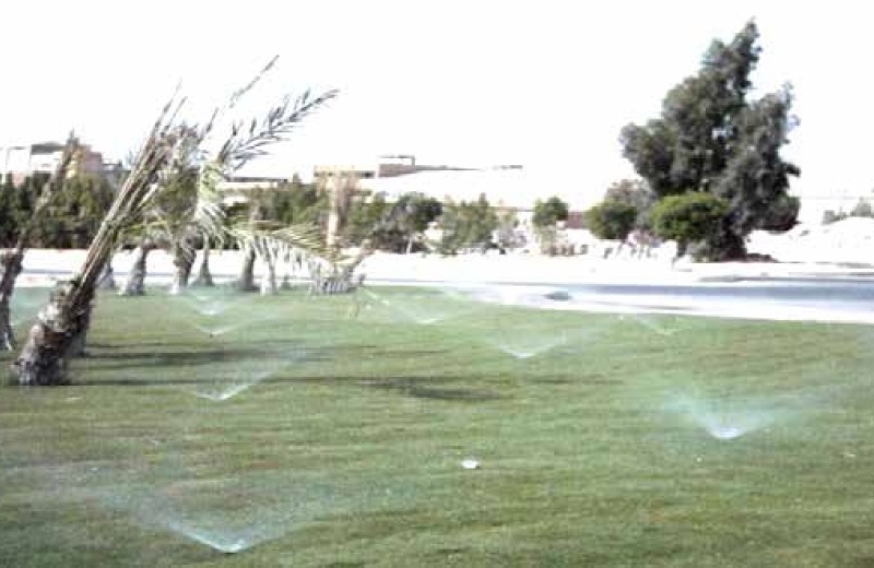 IRRIGATION OF THE GARDENS AT THE ENTRANCE TO THE SERVIER LABORATORIES PRODUCTION CENTRE 2
